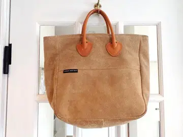 LABOUR AND WAIT 스웨이드 천연 가죽 토트백 빈티지