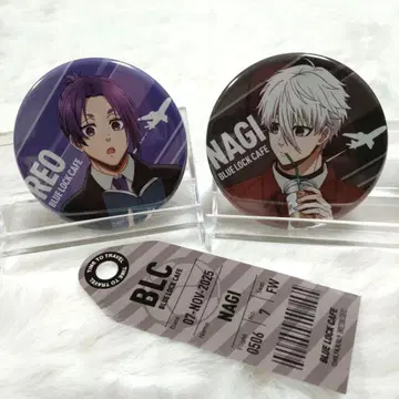 블루 록 카페 SPECIAL TRIP 캔뱃지 레오 나기