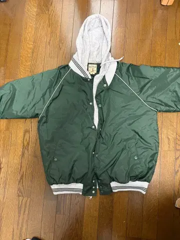 RED HEAD 다크 그린 봄버 자켓