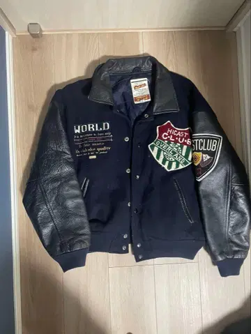 HICAST CLUB 바시티 자켓 짧은 기장