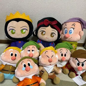 백설공주와 여왕과 일곱 난쟁이 봉제 인형 9체 세트