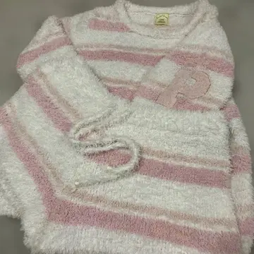 새상품급 젤라또피케 핑크 보더 셋업