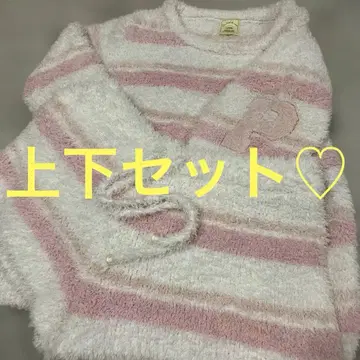 새상품급 젤라또피케 핑크 보더 셋업