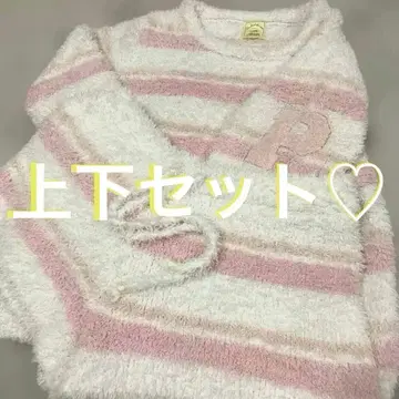 새상품급 젤라또피케 핑크 보더 셋업