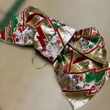 만들어진 오비 순수 실크 약간 사선으로 착용하는 타입