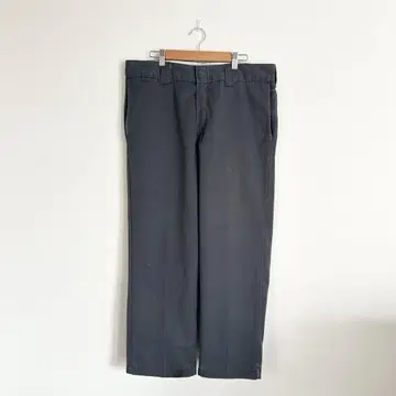 Dickies 873 워크 팬츠 차콜 그레이 센터 프레스 멕시코