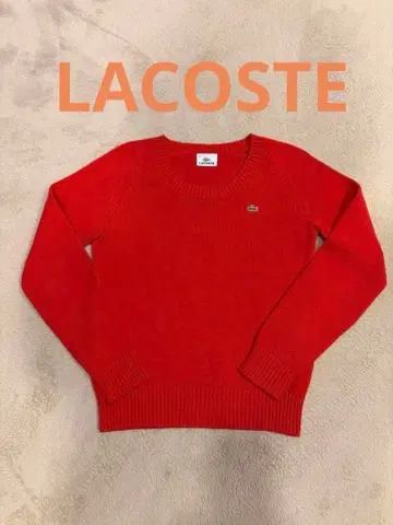 LACOSTE 레드 스웨터 사이즈 38