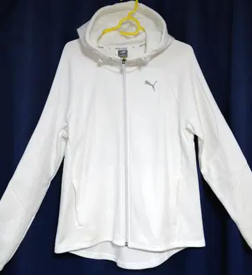 새상품급 PUMA 푸마 지퍼 후드티 여성용: XL 화이트