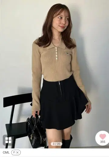 완판템! LACOSTE SNIDEL 리브 가든 카멜