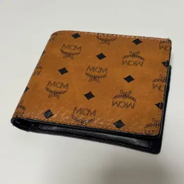 MCM 접이식 지갑 브라운