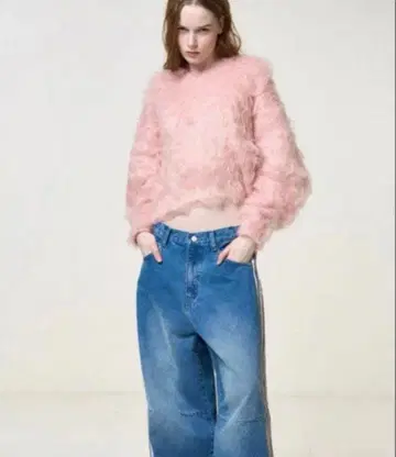 thetoe Pigalle shaggy Vneck knit