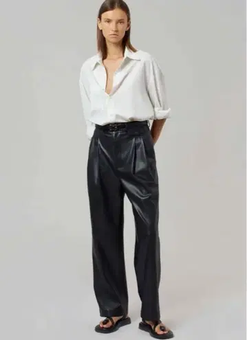 The frankie shop / 스트레이트 가죽 팬츠 XXS