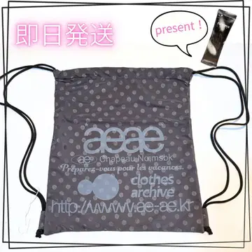 [한국 한정] aeae BLACK 냅색 블랙 도트