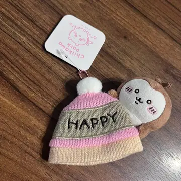 치이카와 파크 마스코트 사이즈 니트 모자 키링 장수풍뎅이