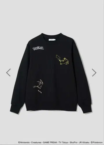 포켓몬 피카츄&미미큐 쭈리 맨투맨