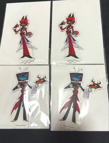 해즈빈 호텔 애니메이트 카페 아크릴 스탠드 4개 세트