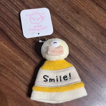 치이카와 파크 마스코트 사이즈 니트 모자 키링 오데