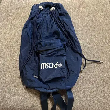 mschf 네이비 드로우 스트링 백팩