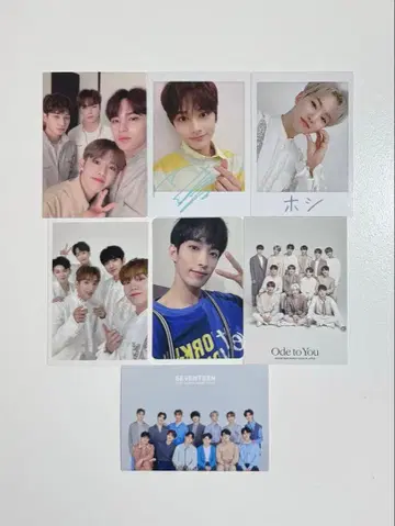 [ SEVENTEEN ] 과거 트레이딩 카드 무작위 7장 세트