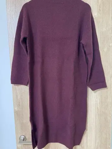 MACPHEE 버건디 니트 원피스 M