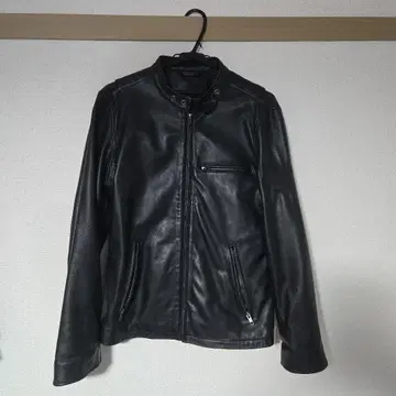 HEATH 블랙 싱글 라이더 자켓 L