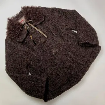 핑크하우스 브라운 루프 부클레 자켓 (카라 부착)