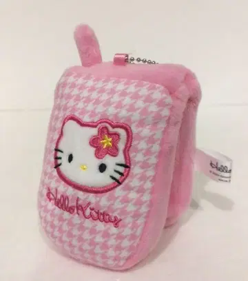 산리오 헬로키티 폴더폰 거울 마스코트 봉제 인형 키티