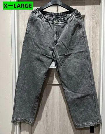 X-LARGE 데님 와이드 이지 워크 팬츠