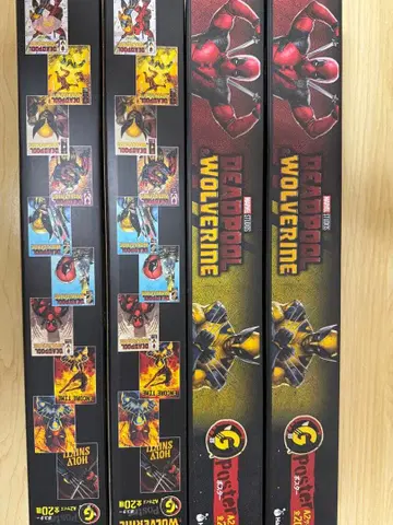 MARVEL 해피 복권 데드풀 & 울버린 포스터 7종 세트