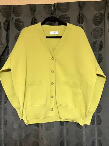 SLOBE IENA 슬로브 이에나 워셔블 니트 가디건 옐로우 그린