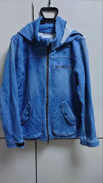 INHERIT 후드 부착 데님 자켓