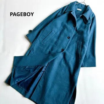 PAGEBOY 페이지 보이 스탠드넥 울 체스터 코트 M