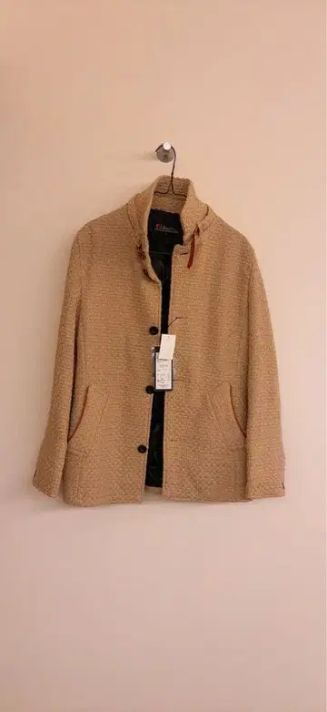 베이지 텍스처 자켓 미사용 택 포함