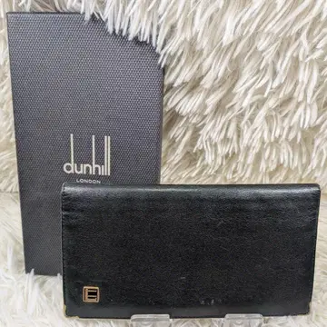 dunhill 박스 포함 가죽 장지갑 블랙 1112