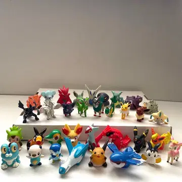 포켓몬 피규어 소프트 비닐 손가락 인형 세트 34개