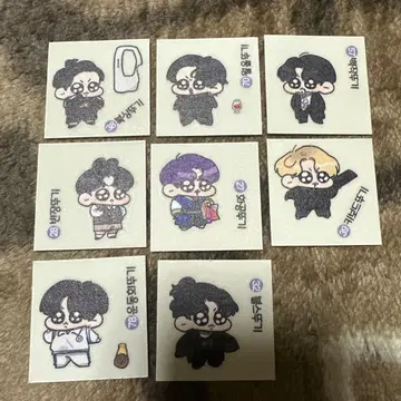 [레어] JUNG KOOK 스티커 8장 세트 모크님