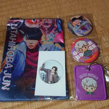 우타히로바 준 3 골든 폭격기 미니 파우치 플라이트 택