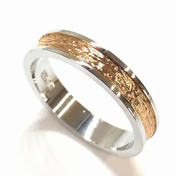 [일본제] 볼륨 가득 925 실버 반지 한정판 콤비 컬러