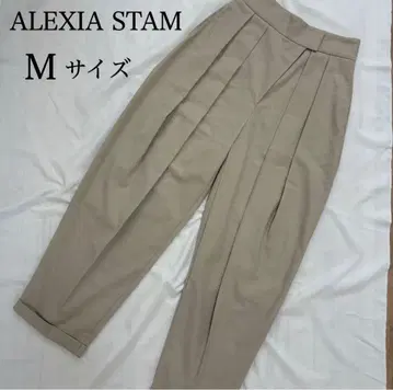 [택 포함 새상품] ALEXIA STAM 베이지 턱 팬츠 M 사이즈