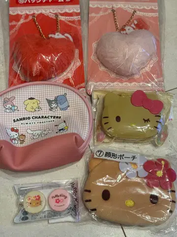 산리오 캐릭터즈 파우치, 참, 소품함 set