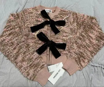 택 포함 미사용 새상품 릴리 브라운 리본 가디건