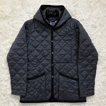 새상품급 라벤햄 퀼팅 자켓 클레이돈 블랙 36 현행 택 영국제