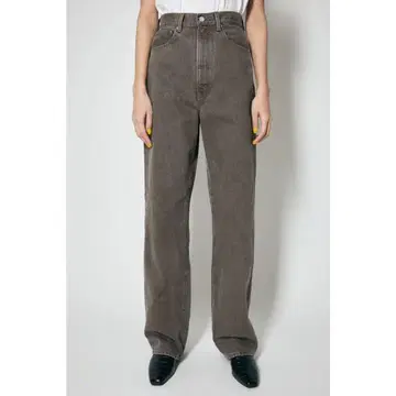 MOUSSY HW COLOR LOOSE STRAIGHT 브라운 데님