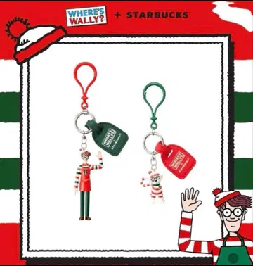 한국 ] STARBUCKS 스벅 월리를 찾아라 키링 상자 없음