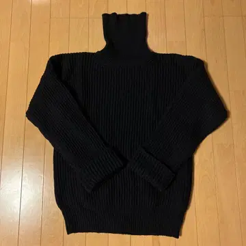 [새상품급] graphpaper 터틀 니트 [네이비]