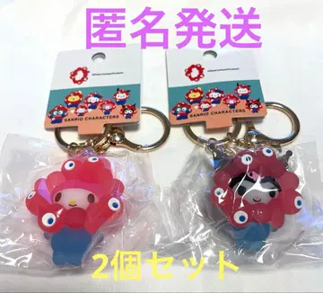 [ 새상품 ] 산리오 미야쿠미야쿠 클리어 컬러 키링 2세트