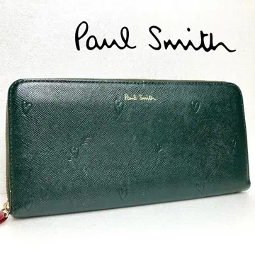 내부 새상품급 Paul Smith 장지갑 라운드 지퍼 스미시 하트