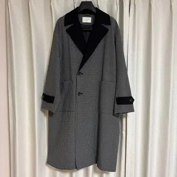 [ 새상품급 ] public tokyo 체크 오프셋 코트