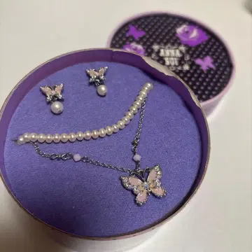 안나수이 목걸이 귀걸이 세트