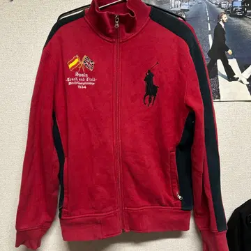 빅 포니 트랙 자켓 빨간색